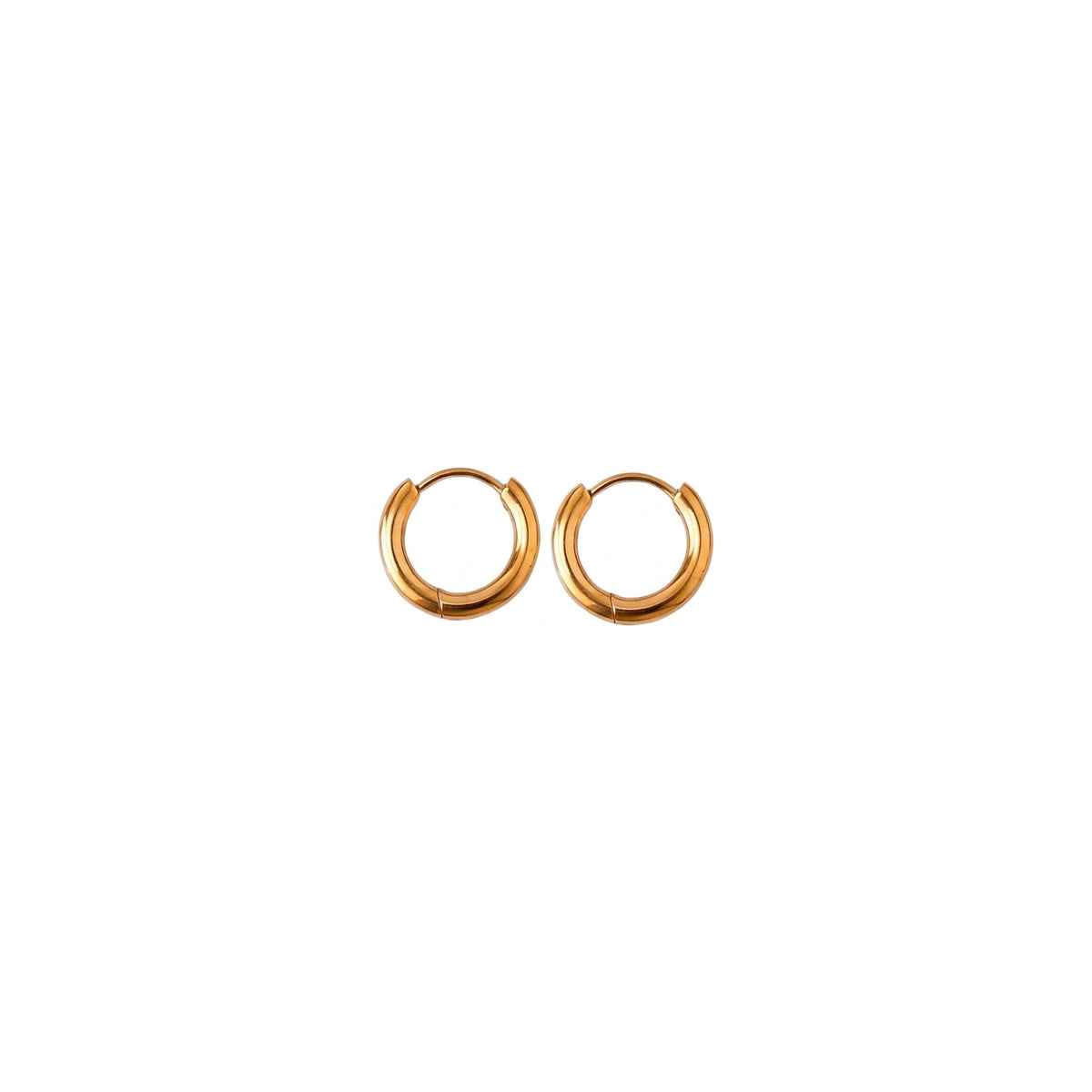 Argollas de Acero con Aro Liso Pulido