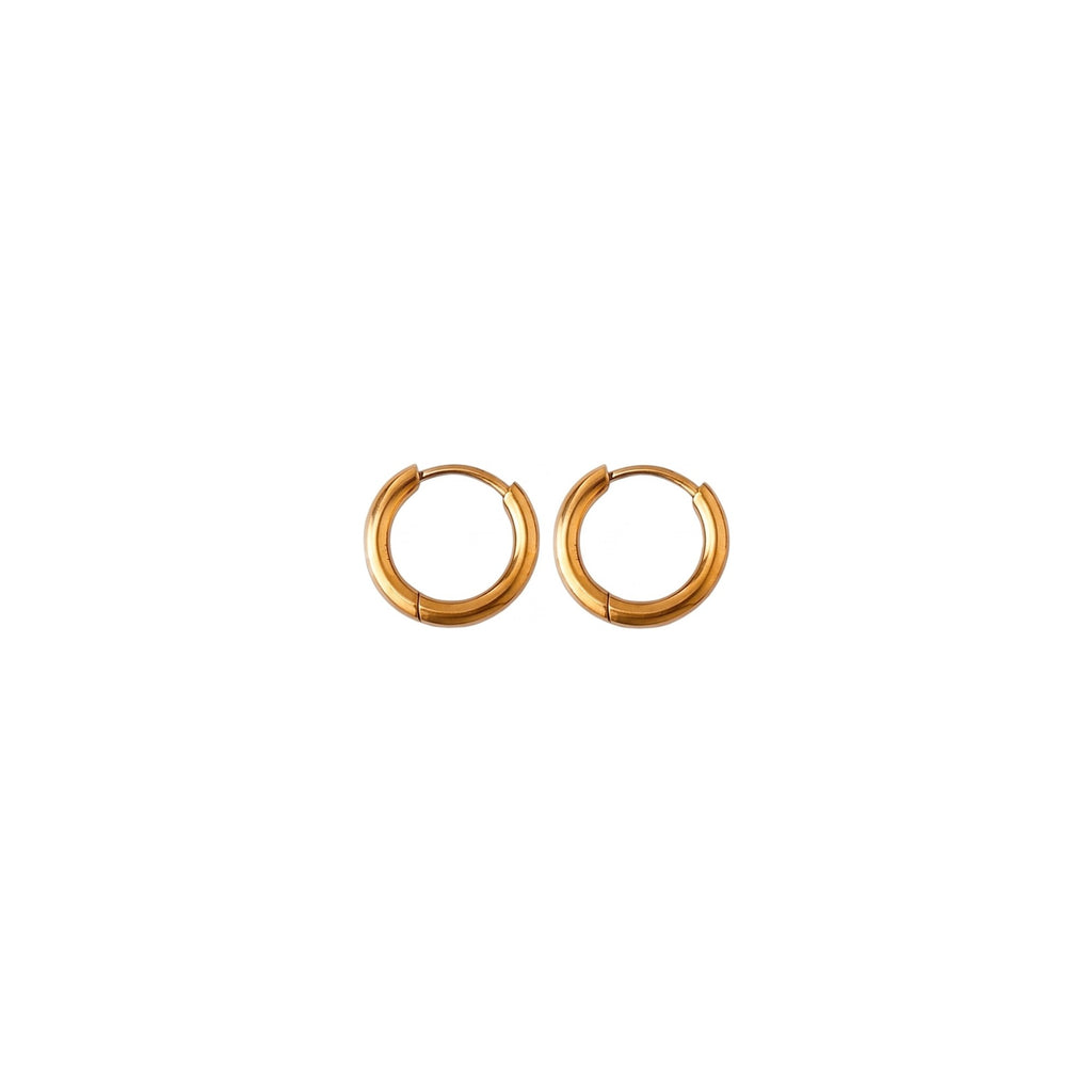 Argollas de Acero con Aro Liso Pulido