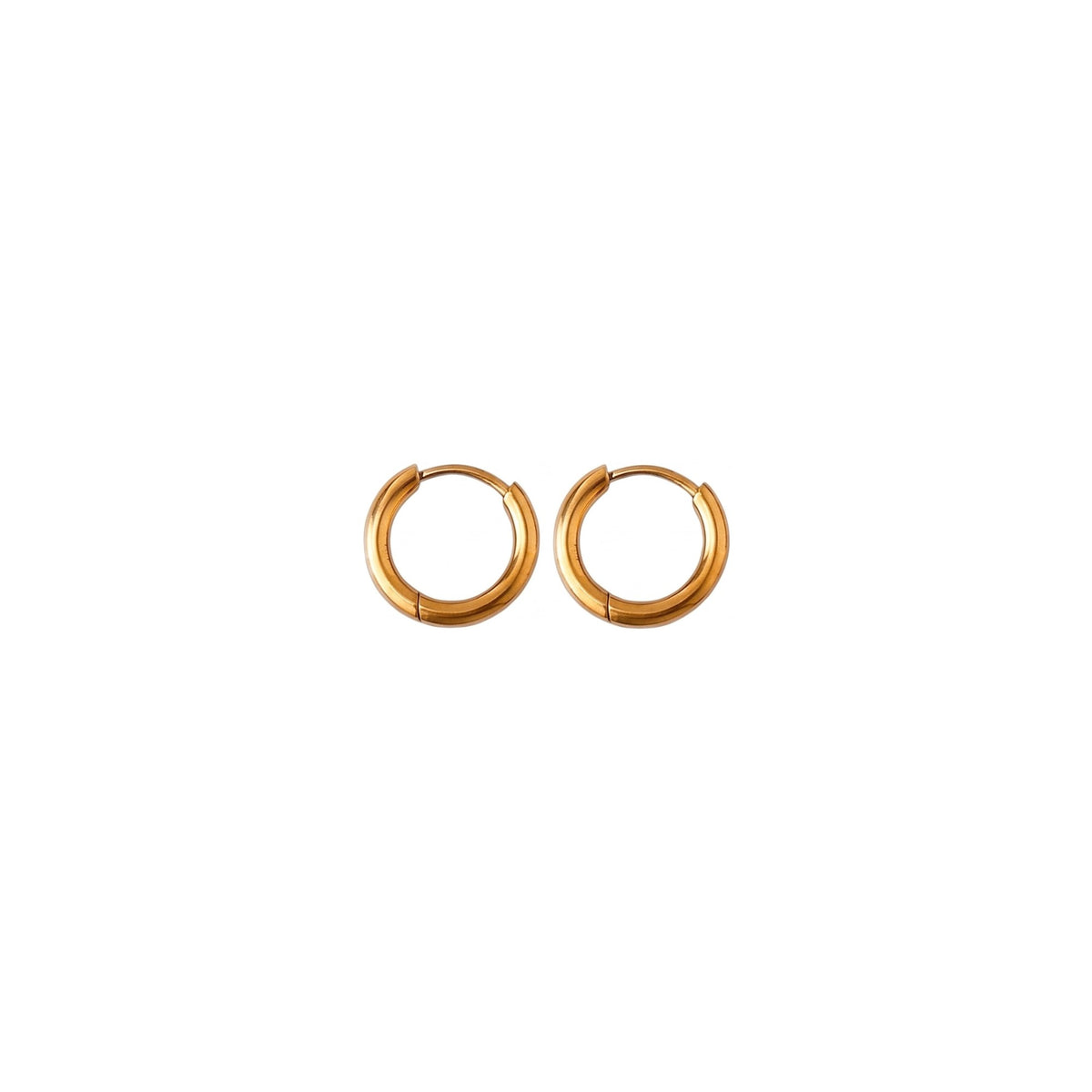 Argollas de Acero con Aro Liso Pulido