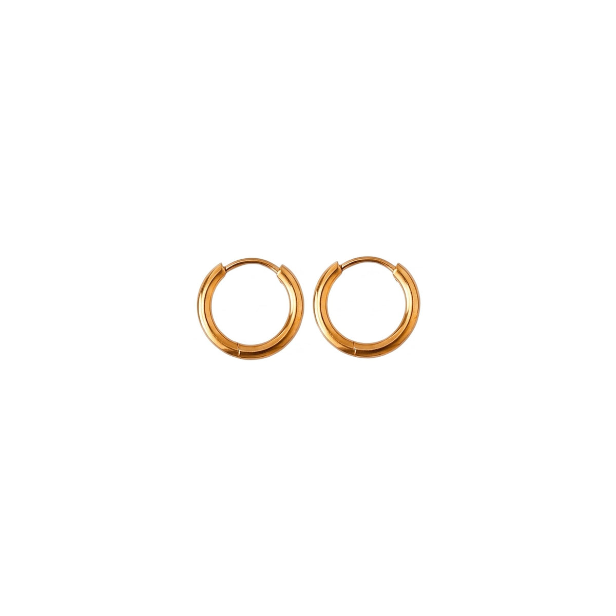 Argollas de Acero con Aro Liso Pulido