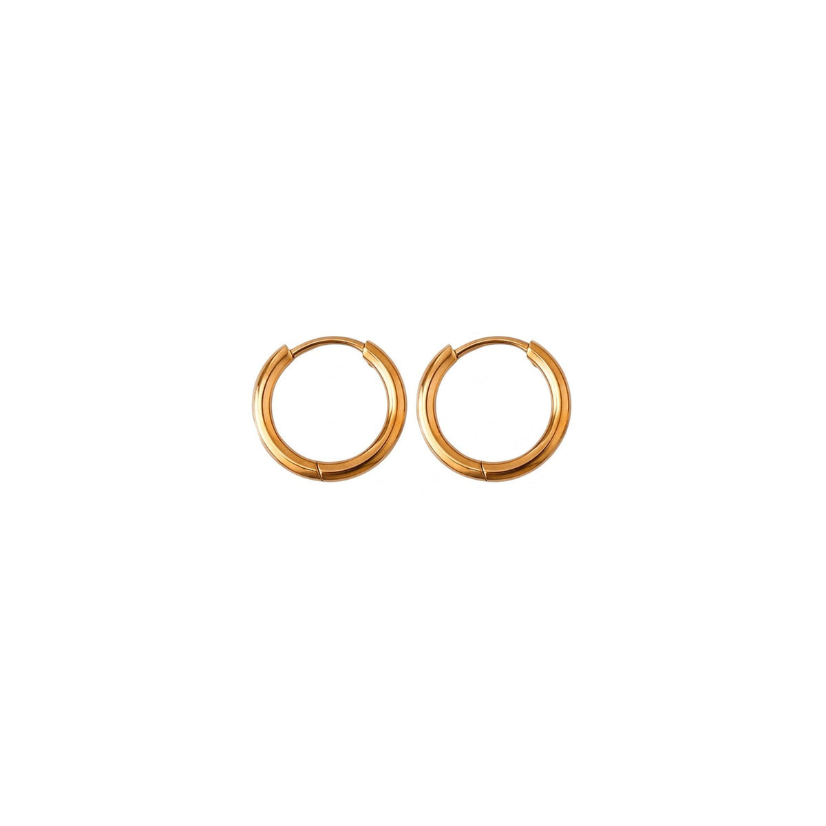 Argollas de Acero con Aro Liso Pulido