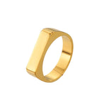 Anillo de Acero con diseño irregular