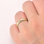 Anillo de Plata con Moissanita Oval en Engaste Raso