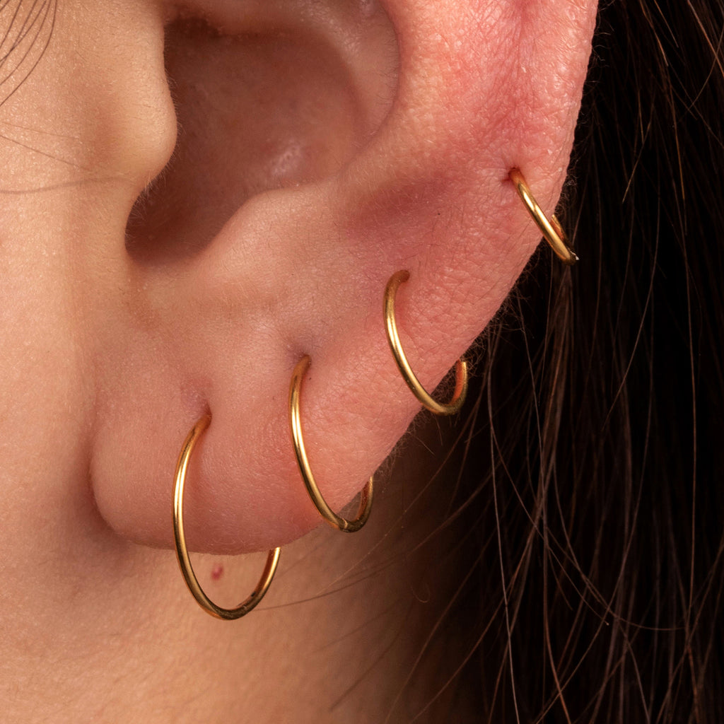 Argollas de Acero con aros redondos
