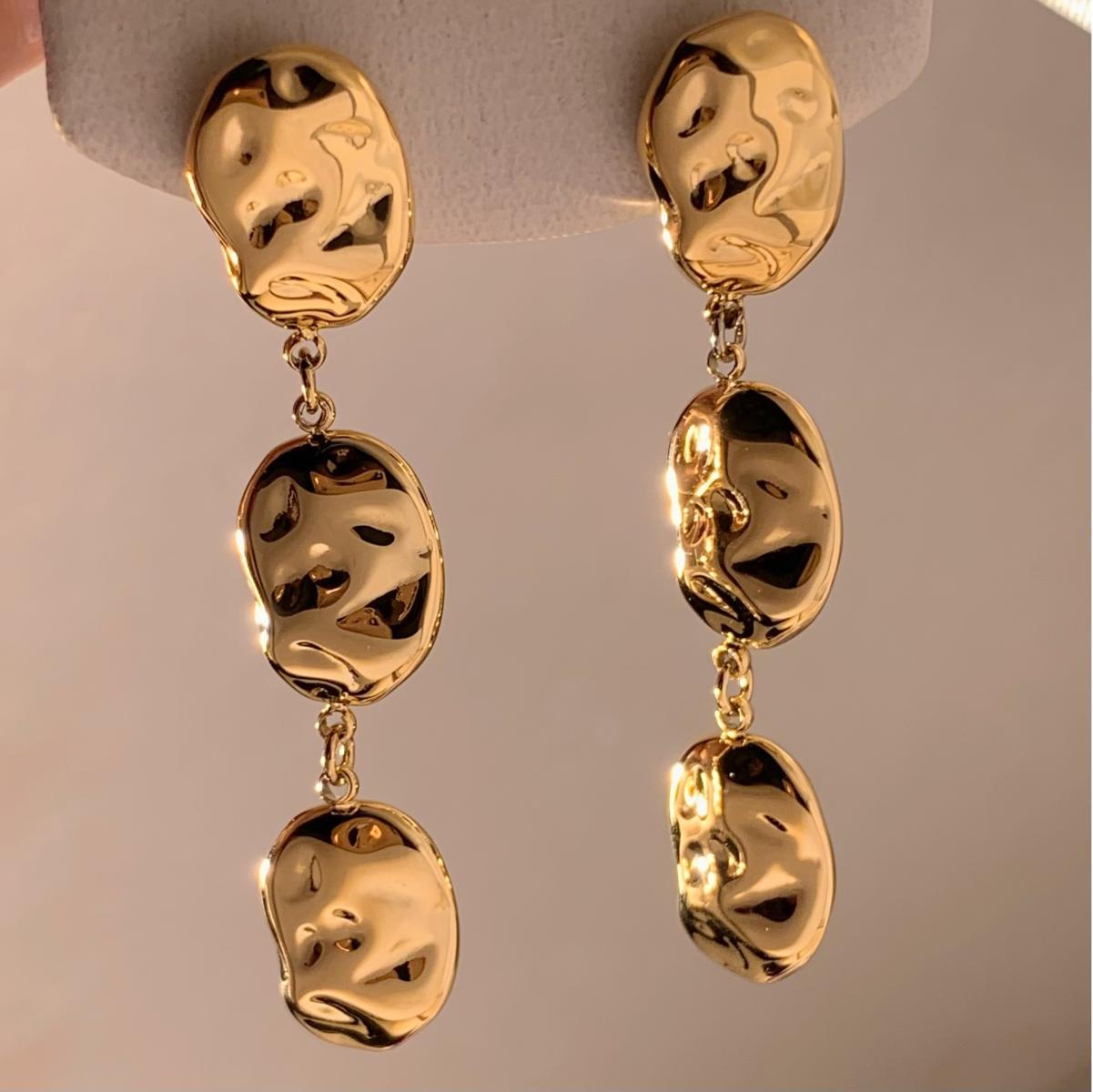 Aretes de Acero Estilo Pendientes