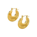 Argollas de Acero Estilo Chunky