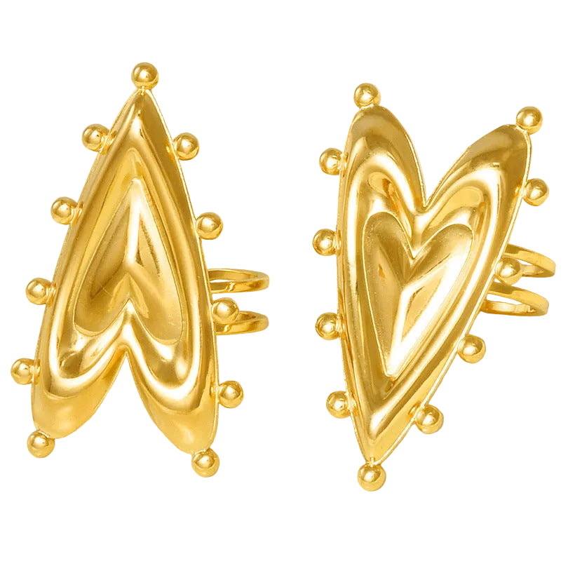 Anillo de Acero de Corazon