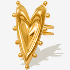 Anillo de Acero de Corazon