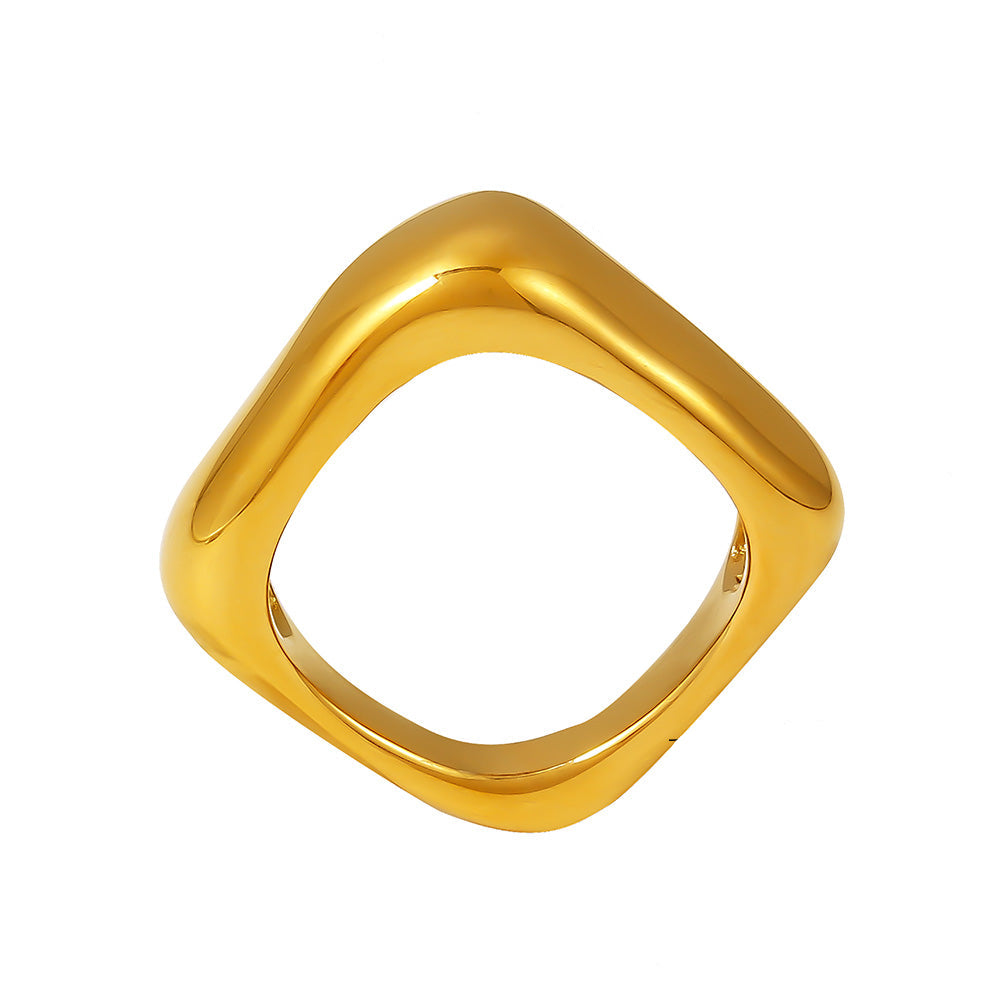 Anillo de Acero Cuadrado