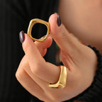 Anillo de Acero Cuadrado