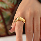 Anillo de Acero Cuadrado