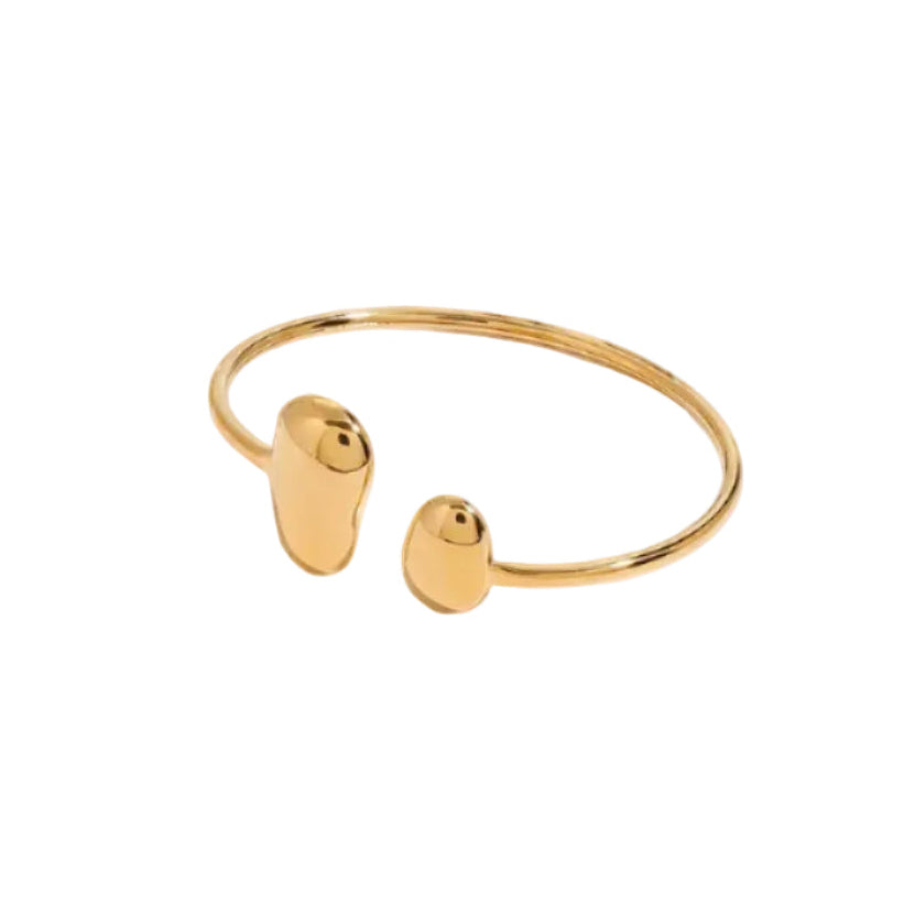 Brazalete de Acero con Diseño Irregular