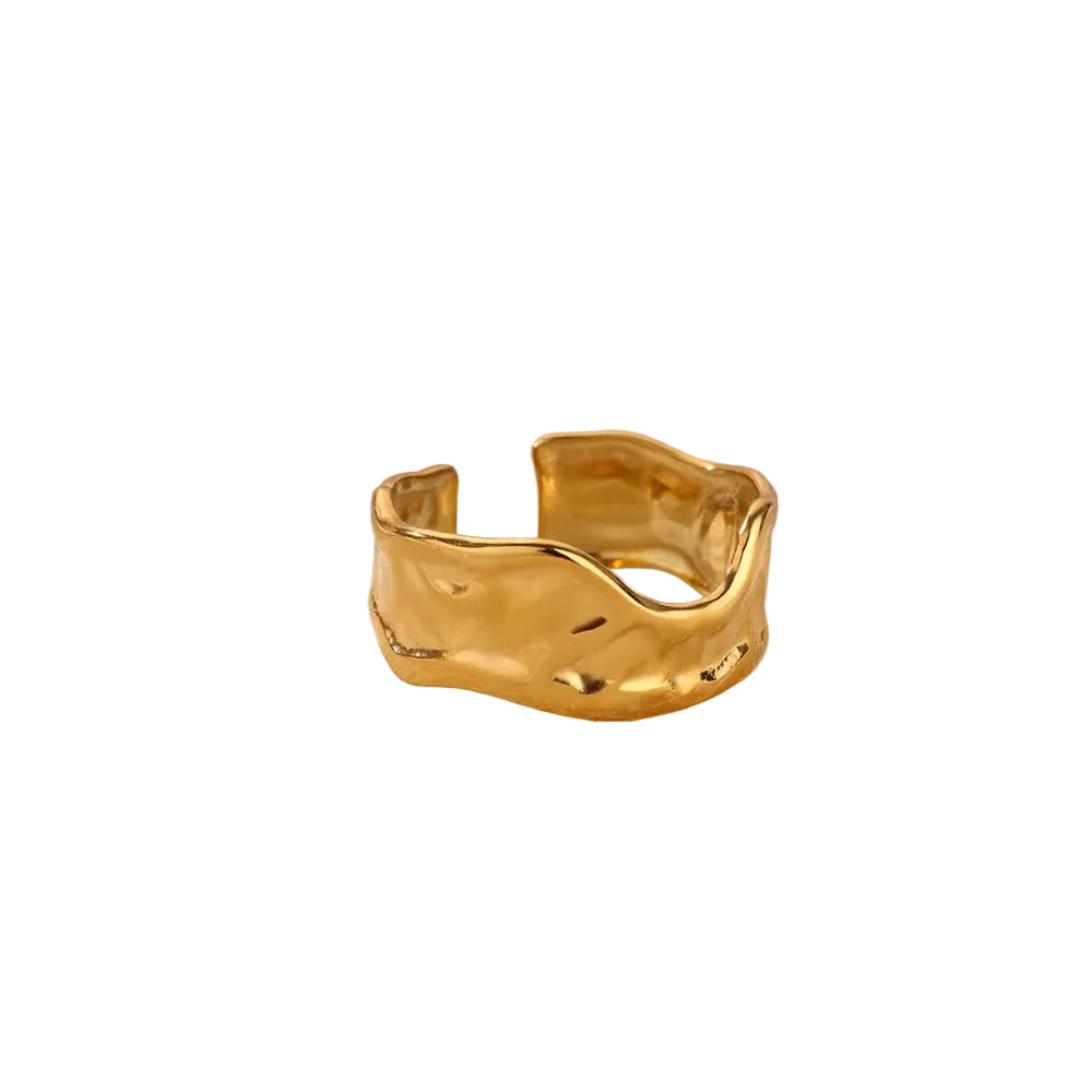 Anillo de Titanio con diseño geométrico