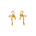 Aretes de Acero con Diseño Geométrico Oval