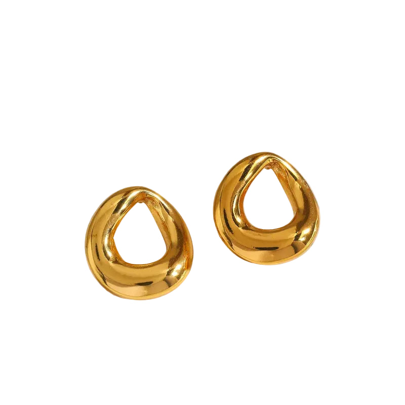 Aretes de Acero con Detalle Irregular