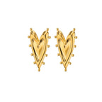 Aretes de Acero con Forma de Corazón