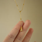 Lariat de Acero tipo Y con Caída Delicada