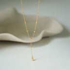 Lariat de Acero tipo Y con Caída Delicada