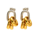 Aretes de Acero con Diseño Geométrico Circular