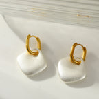 Argollas de Acero con diseño rombo