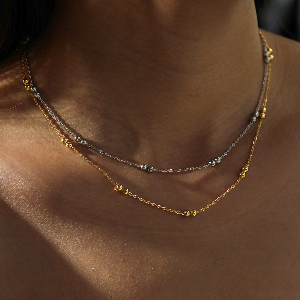 Cadena de Acero con Bolitas