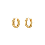 Argollas de Acero con Textura Acanalada
