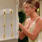 Aretes de Titanio con Detalle de Gotitas de Agua