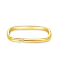Anillo de Acero con Zirconia Solitario