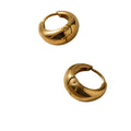 Argollas de Acero con Forma de Gota Abultada