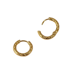 Argollas de Acero con Textura Rombo
