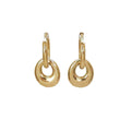 Argollas de Acero con Aro Colgante Entrelazado