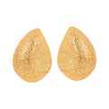 Aretes de Titanio con Textura Arenada en Forma de Gota