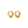 Aretes de Titanio con Forma de Gota Calada