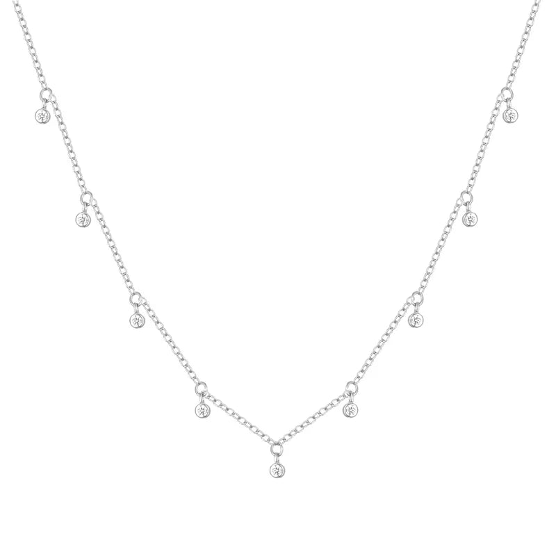 Collar de Plata con Detalle Geométrico
