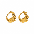 Aretes de Titanio con Forma Orgánica Irregular
