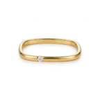 Anillo de Acero con Zirconia Solitario
