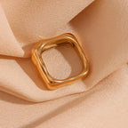 Anillo de Acero Cuadrado