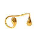 Brazalete de Acero con Gotitas de Agua