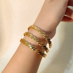 Brazalete de Titanio Trenzado