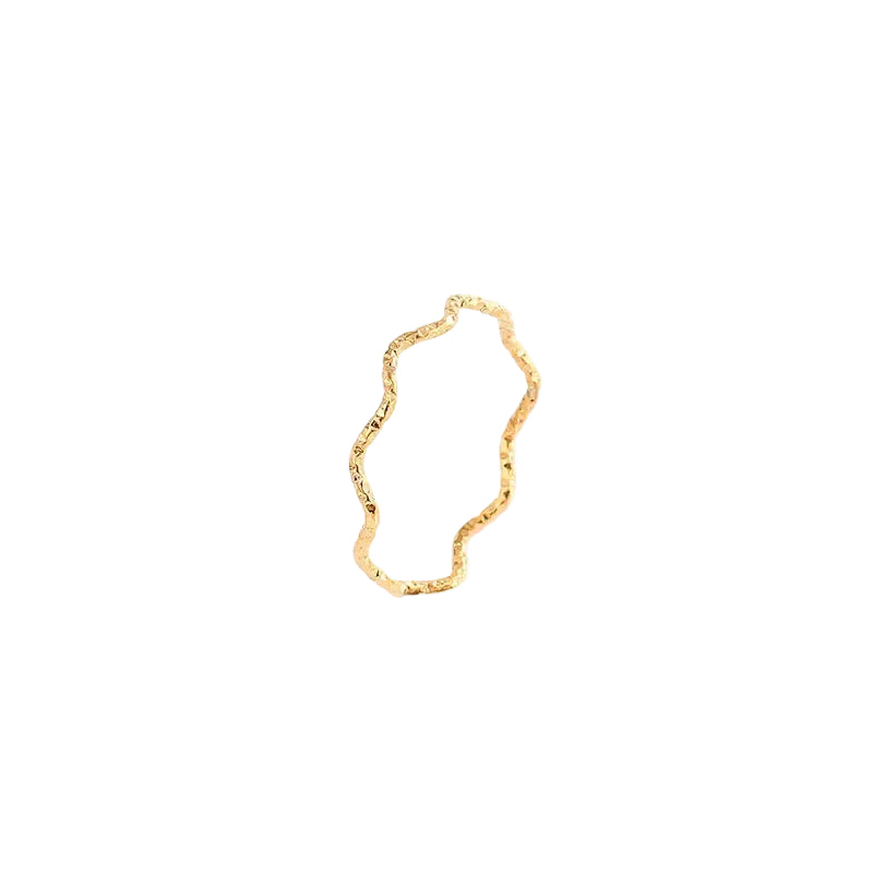 Anillo de Titanio con Ondas