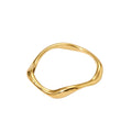 Anillo de Titanio con Ondas