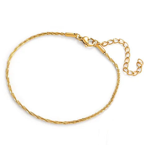 Pulsera de Acero con Diseño Geométrico