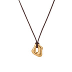 Collar de Acero con Dije Asimétrico
