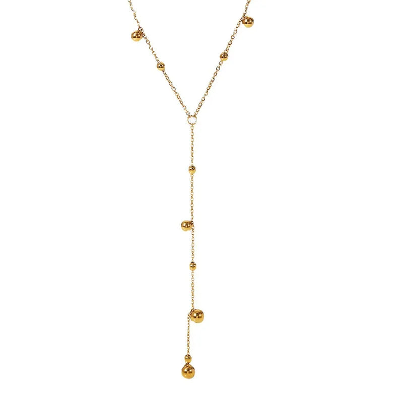 Collar Lariat de Pelotitas