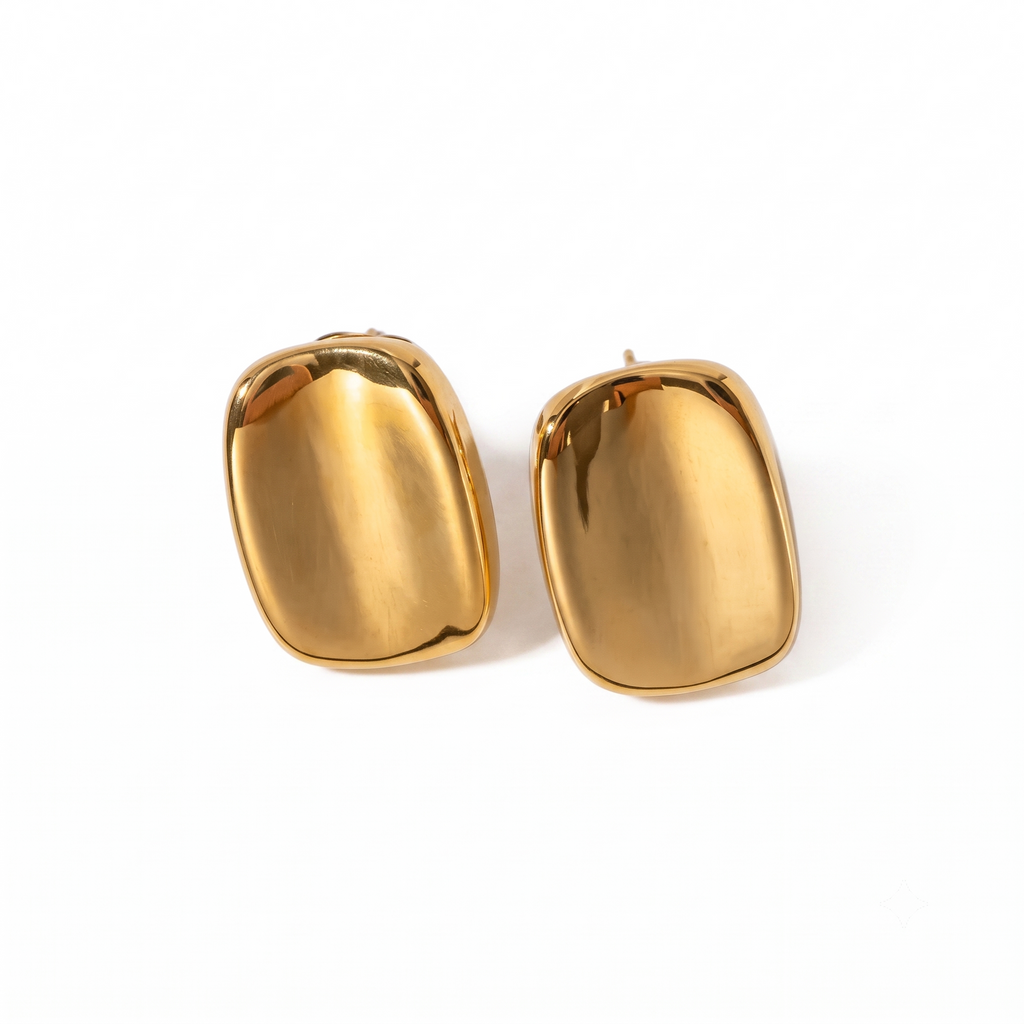 Aretes de Acero con Domo Rectangular Liso