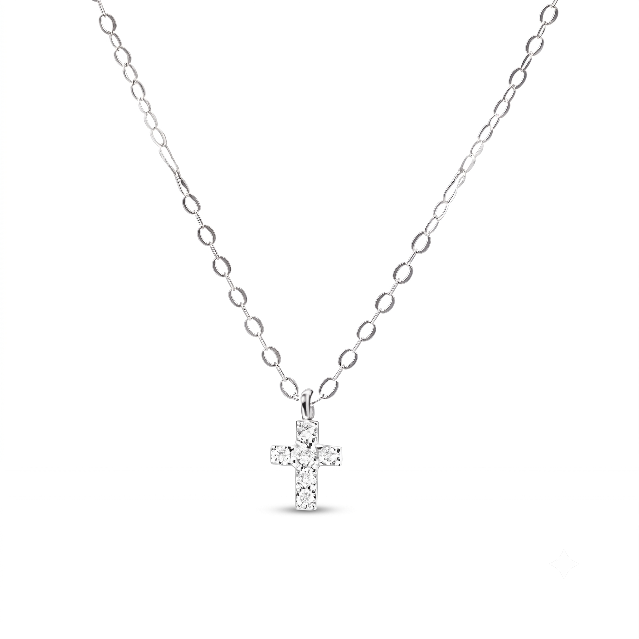Collar de Plata con Cruz de Circones
