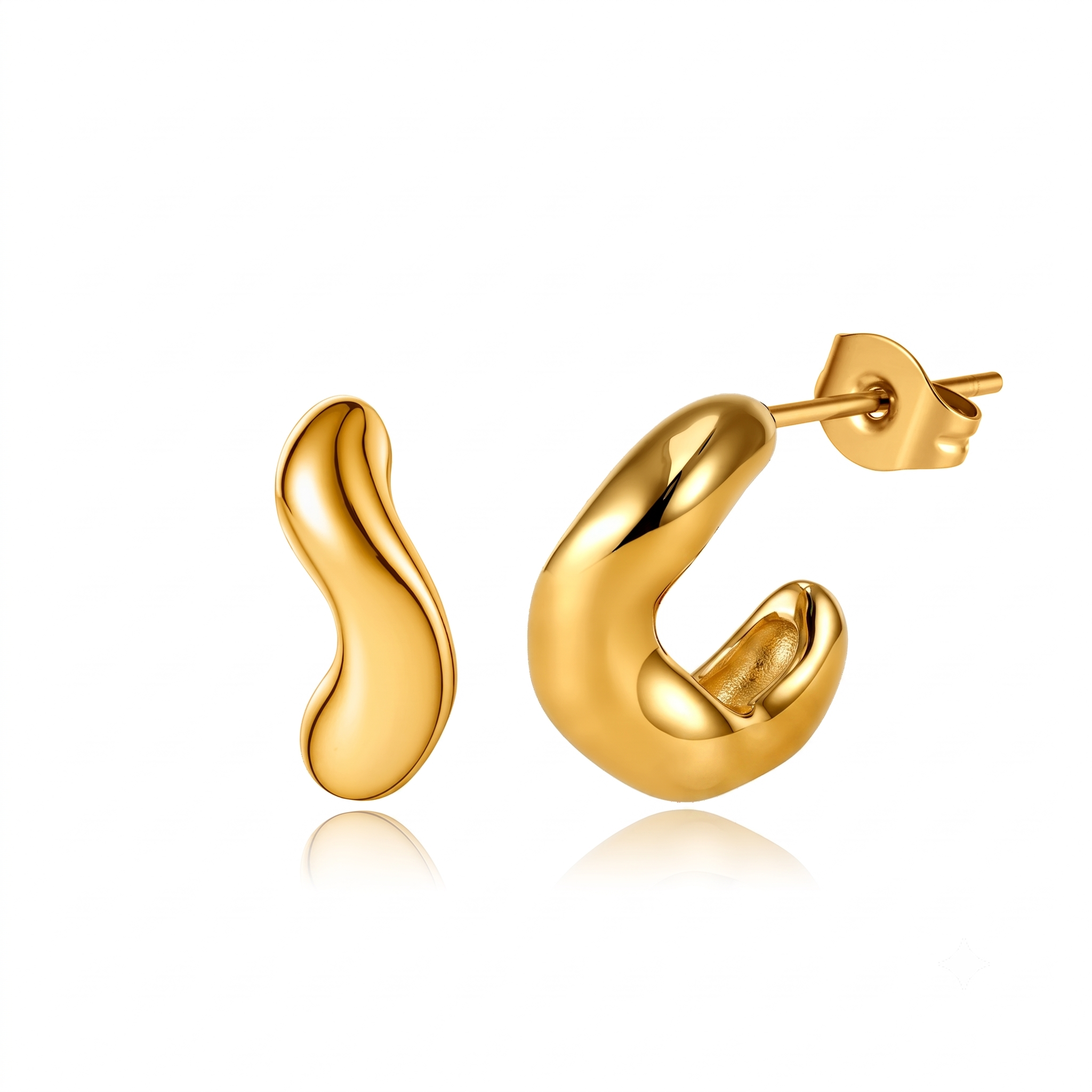 Aretes de Acero con Forma C Abultada