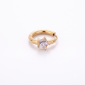 Argolla de Acero con Estrella de Zirconia