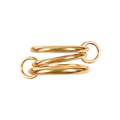 Anillo Triple Enlazado de Acero con Argollas Laterales