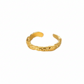 Anillo de Acero Geométrico Irregular